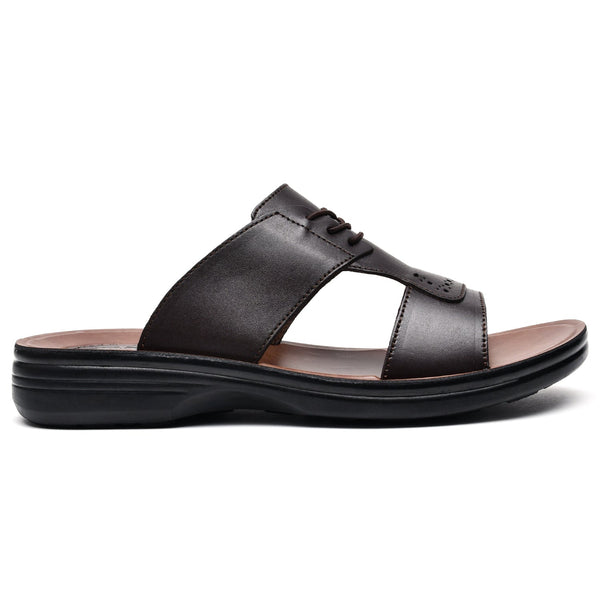 LEATHER SLIPPER - VO-625 BROWN