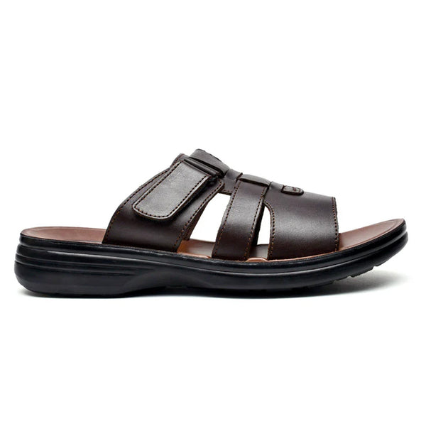 LEATHER SLIPPER - VO-626 BROWN