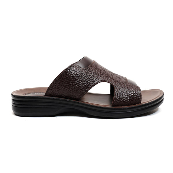 LEATHER SLIPPER - VO-632 BROWN