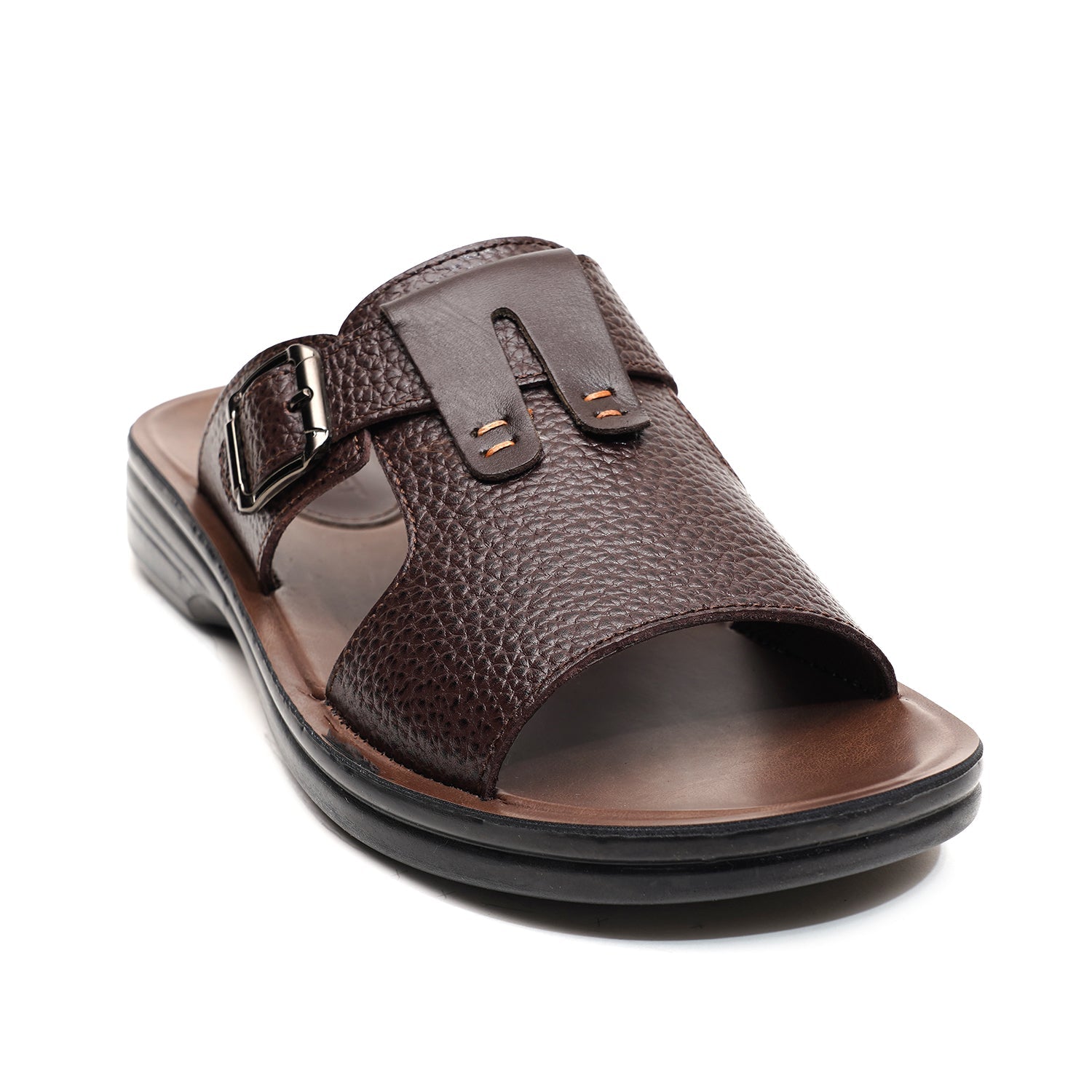 LEATHER SLIPPER - VO-633 BROWN