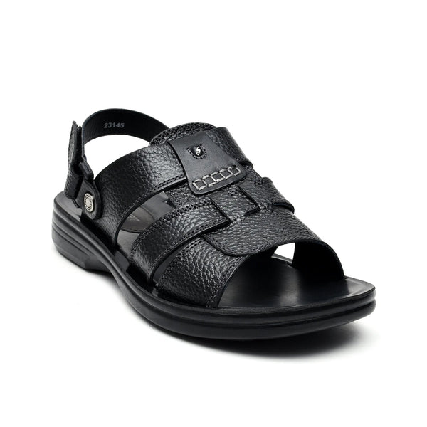 LEATHER SLIPPER - VO-602 BLACK