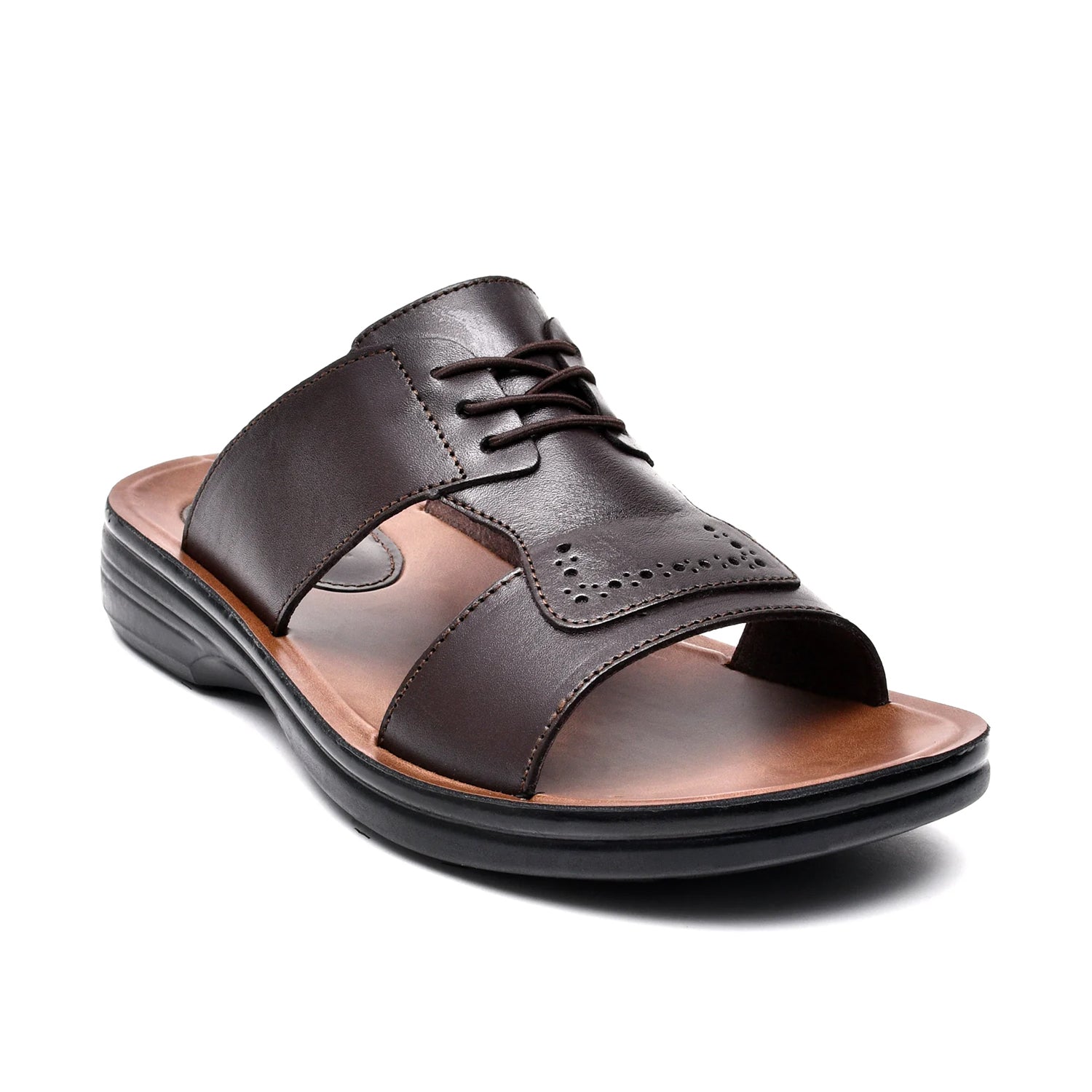 LEATHER SLIPPER - VO-625 BROWN