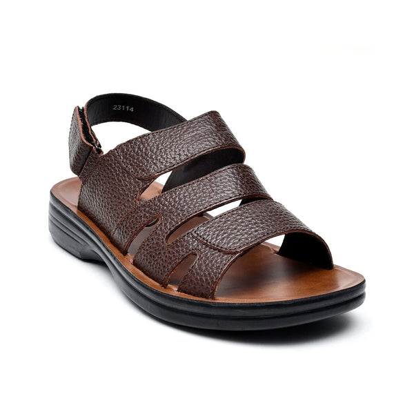 LEATHER SLIPPER - VO-641 BROWN