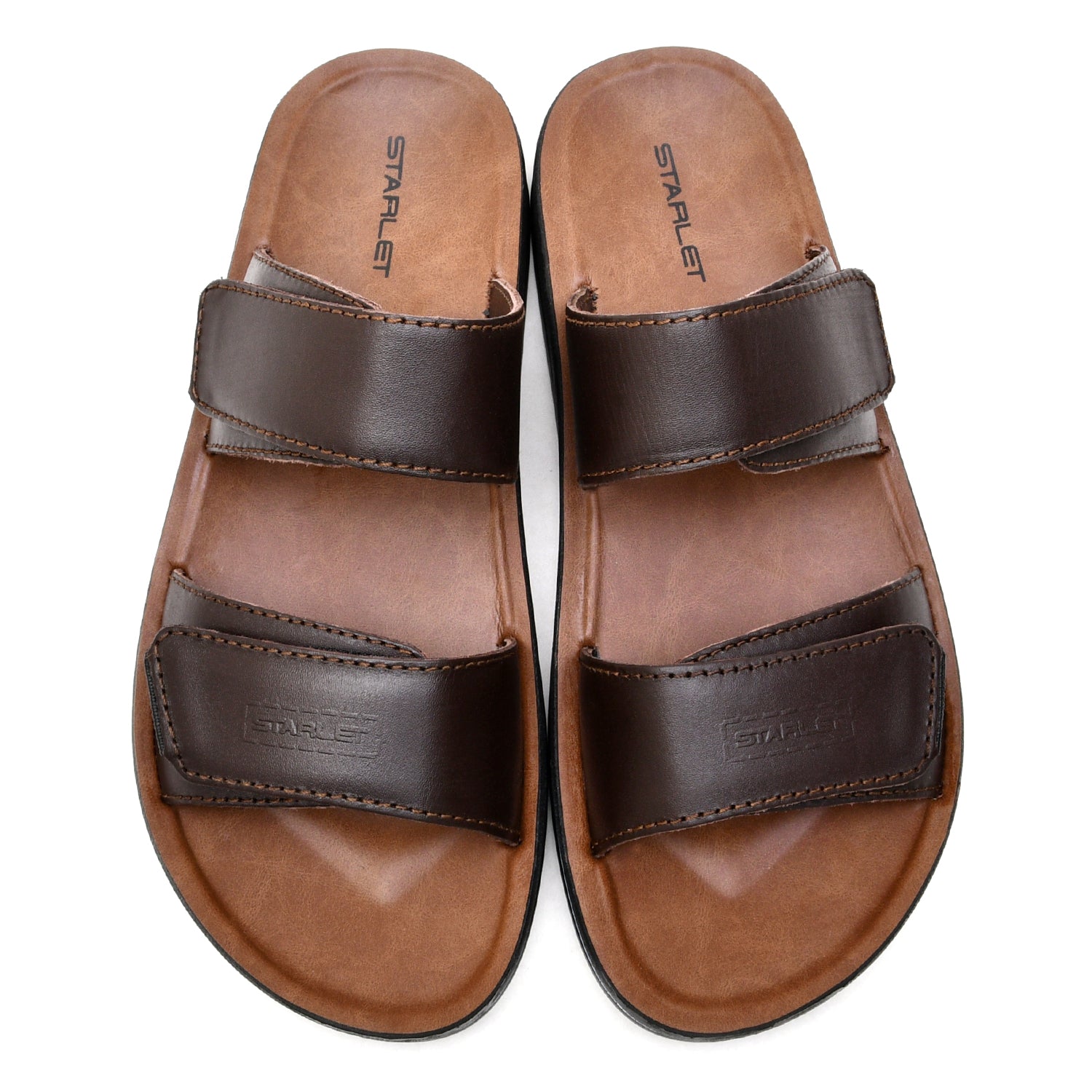 LEATHER SLIPPER - WA-1812 BROWN