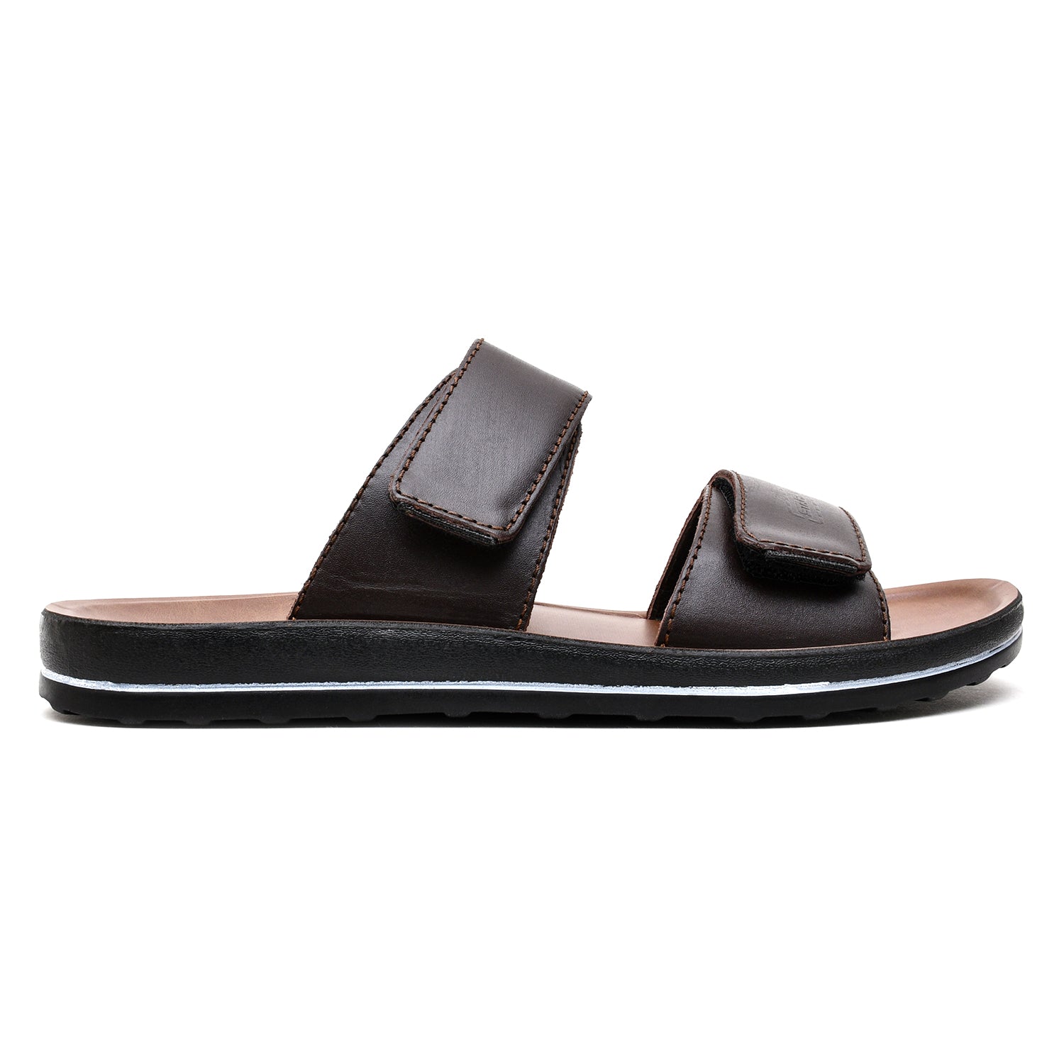 LEATHER SLIPPER - WA-1812 BROWN