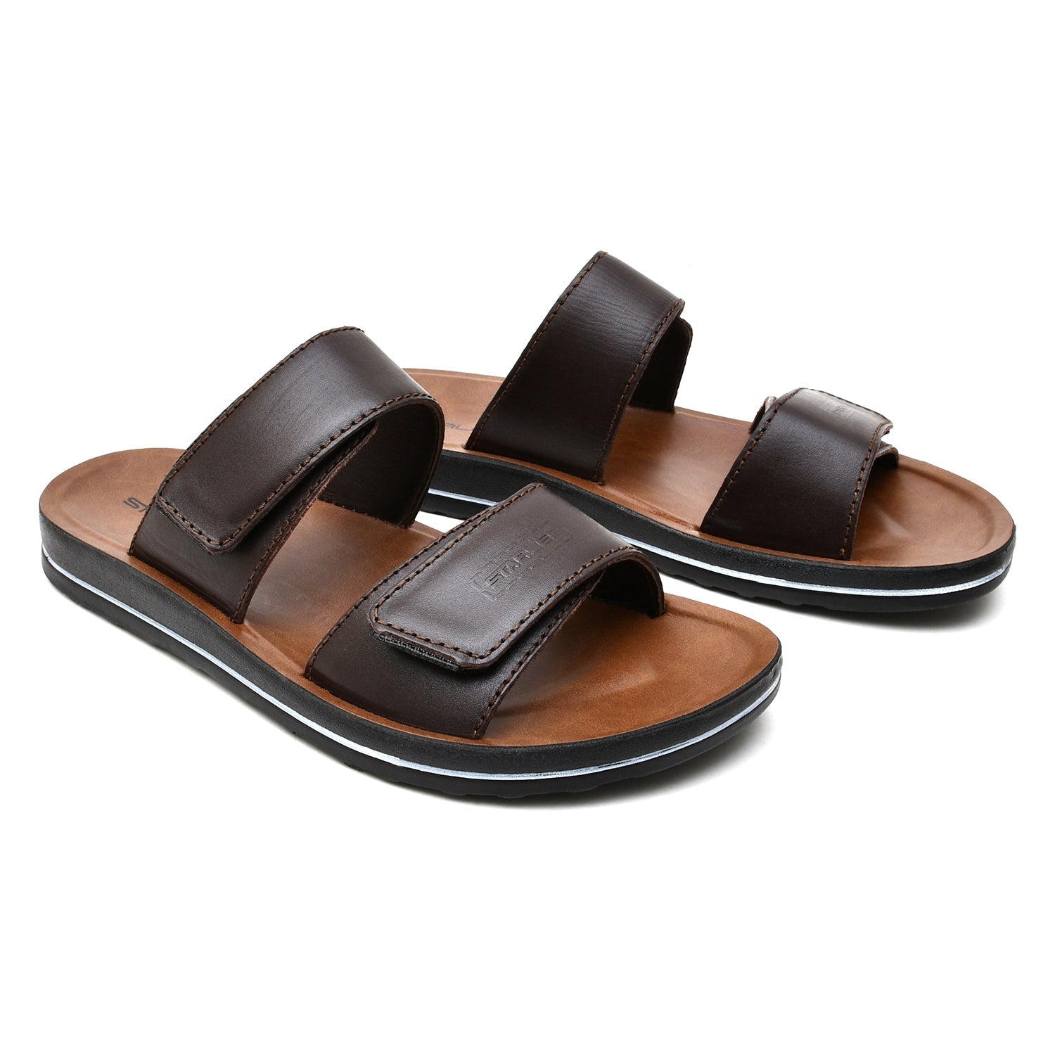 LEATHER SLIPPER - WA-1812 BROWN