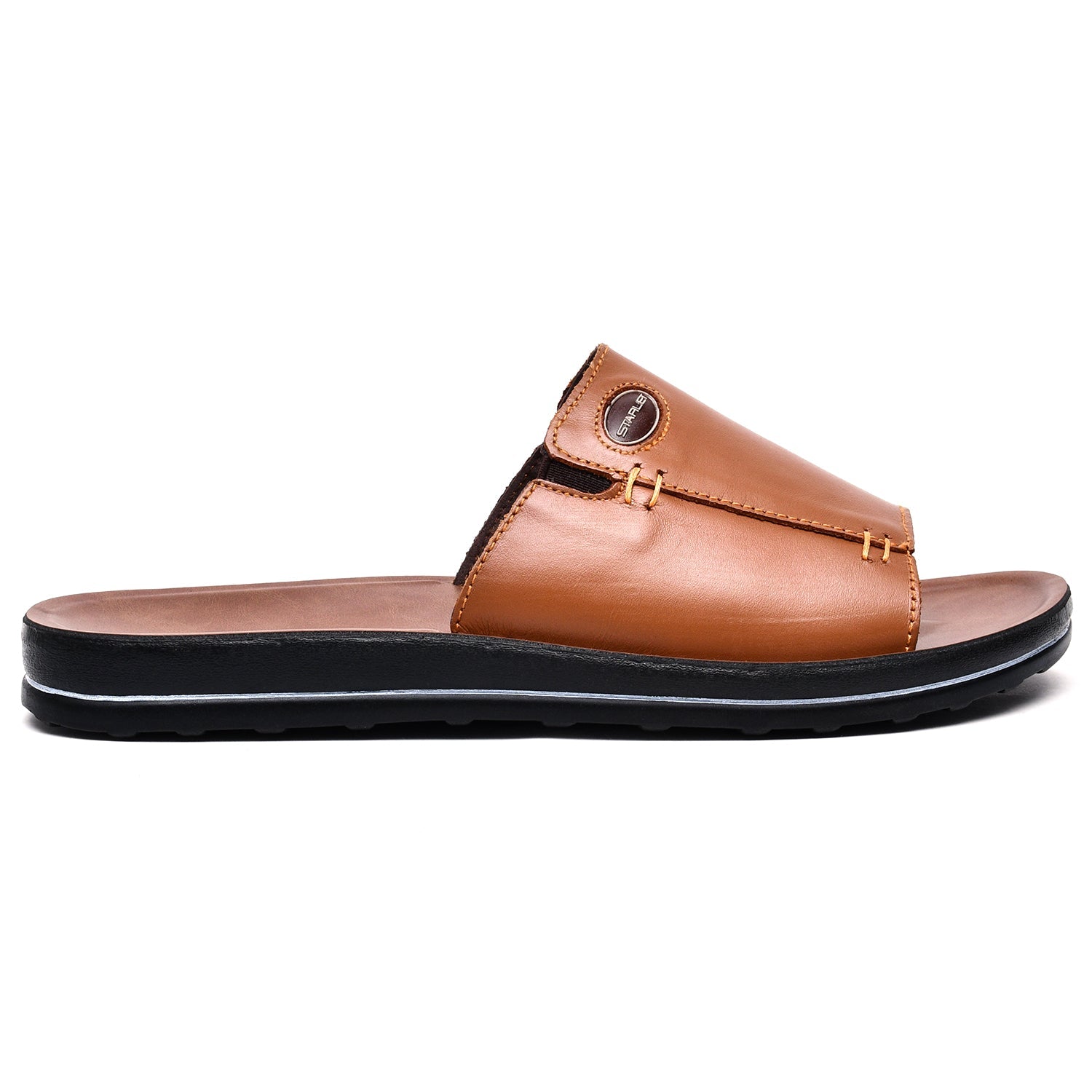 LEATHER SLIPPER - WA-1825 TAN