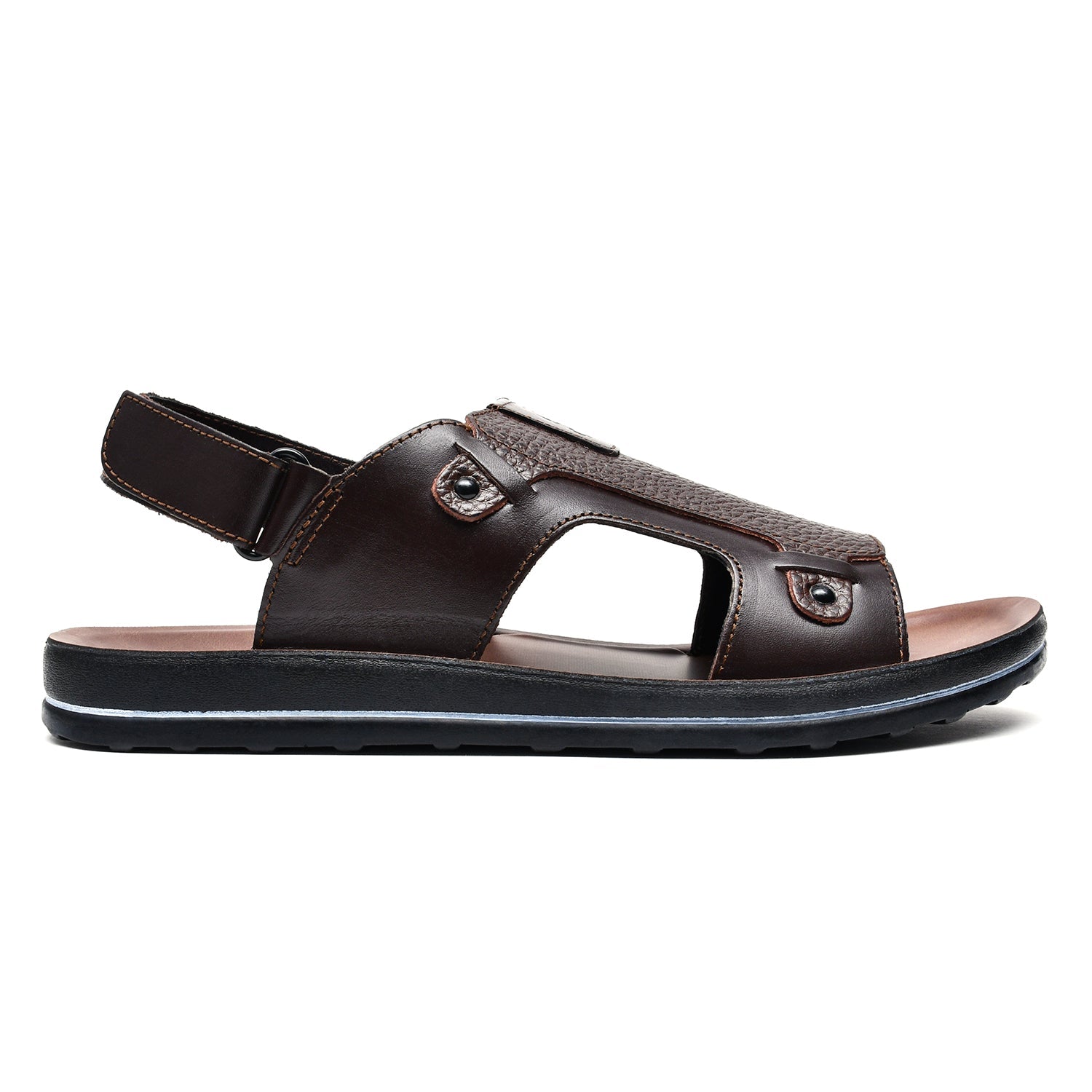 LEATHER SANDAL -WA-1840 BROWN