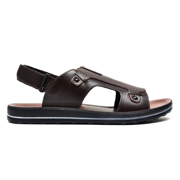 LEATHER SANDAL -WA-1840 BROWN