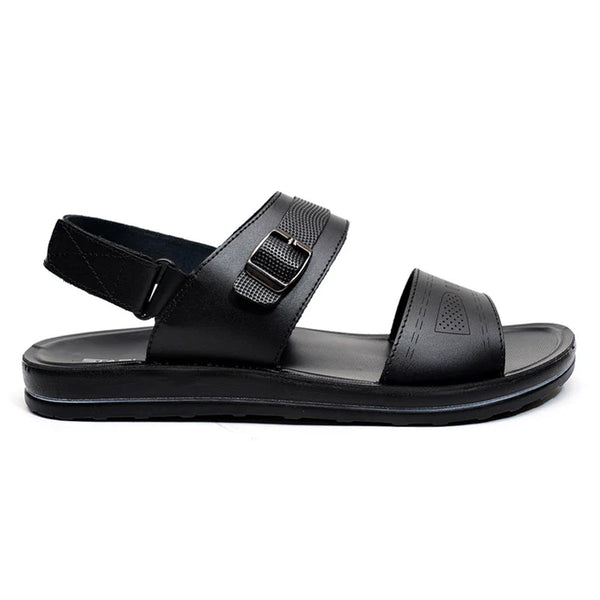 LEATHER SANDAL -WA-1842 BLACK